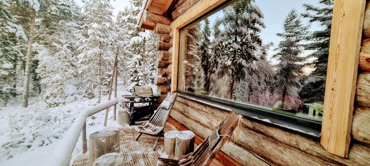 Log Cabin In Lapland By The River Rovaniemi Exterior photo