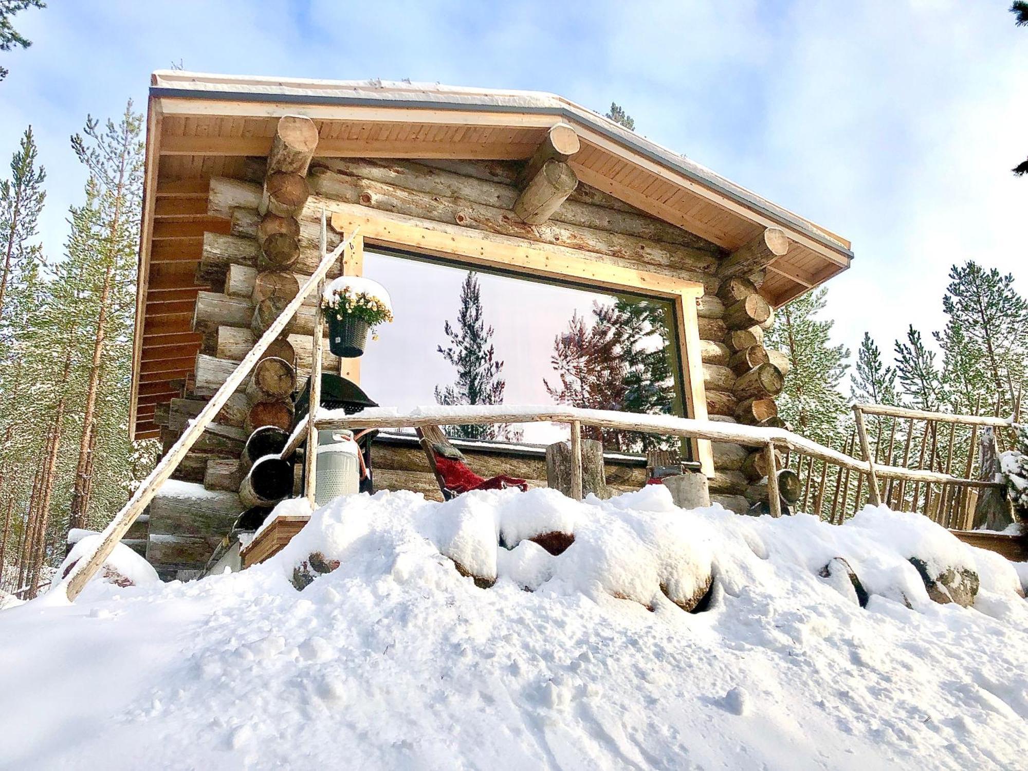 Log Cabin In Lapland By The River Rovaniemi Exterior photo